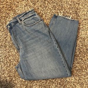 Abercrombie and Fitch Curve Love Ankle Straight Ultra High Rise Jeans
